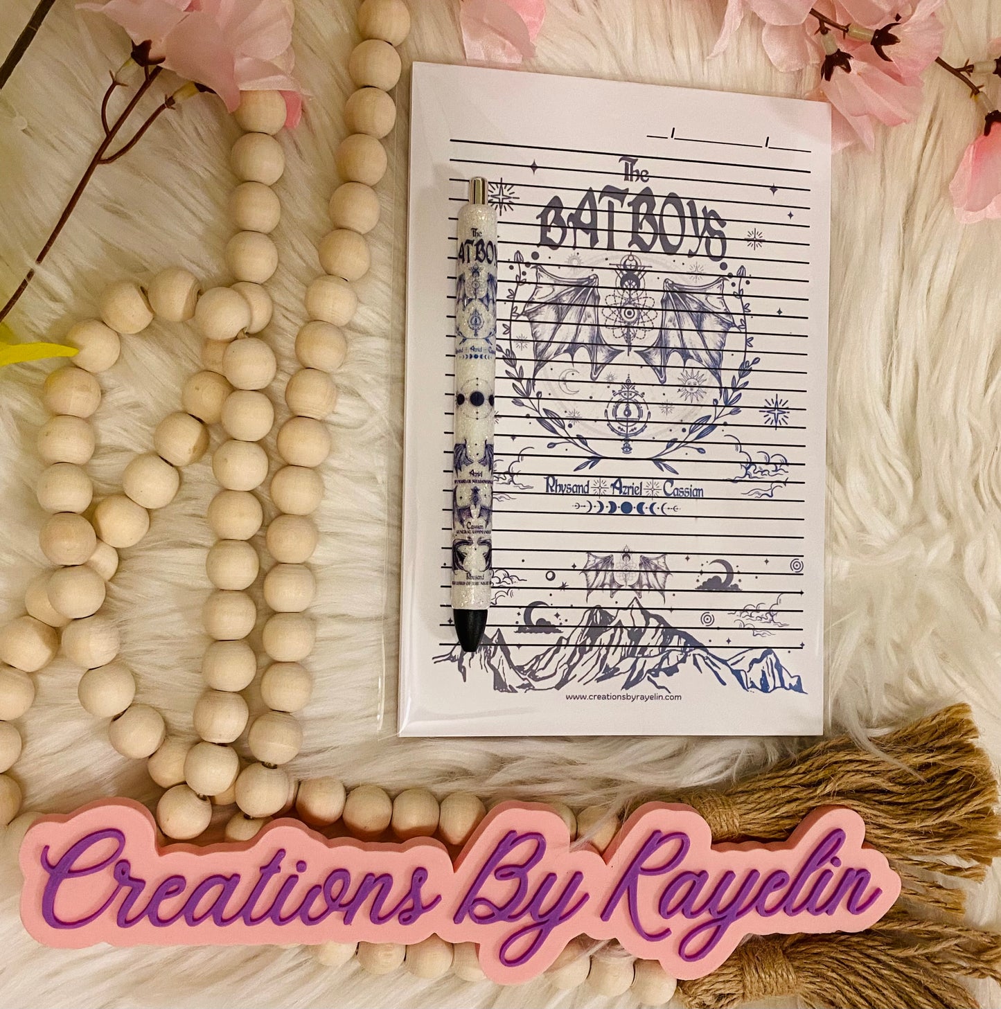 Book Lover Inspired Notepads & Custom Ink Joy Gel Pens.