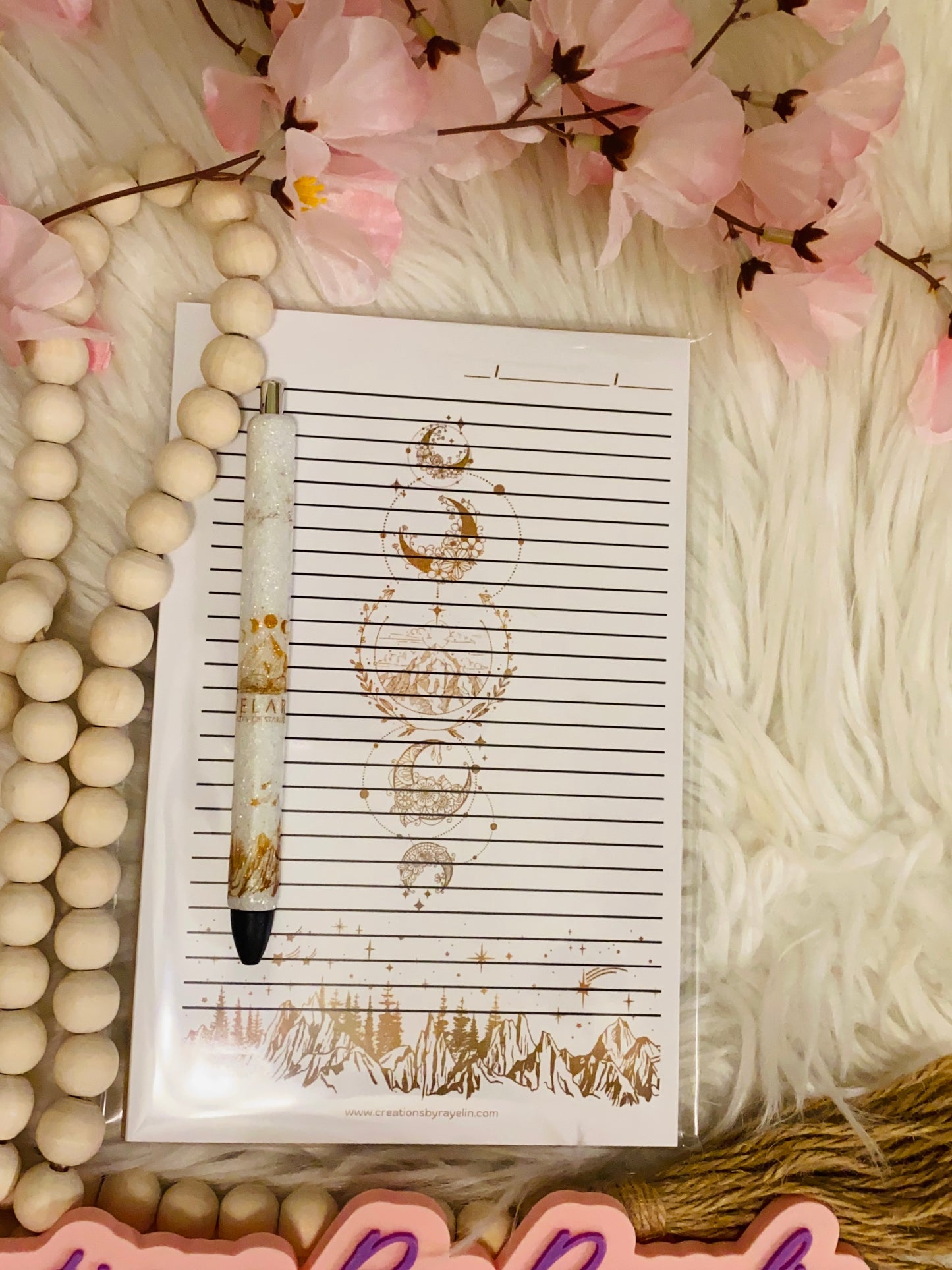 Book Lover Inspired Notepads & Custom Ink Joy Gel Pens.