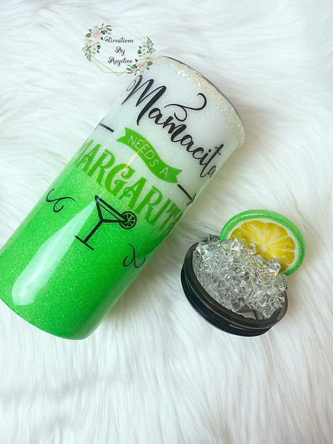 20 oz Margarita Tumbler with 3D topper