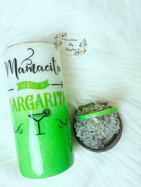 20 oz Margarita Tumbler with 3D topper