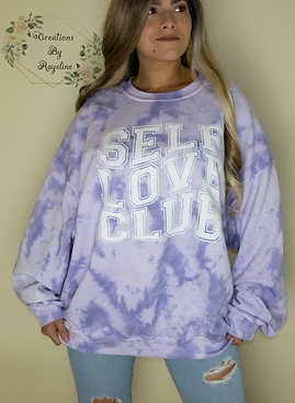 SELF LOVE CLUB- TIE DYE Sweatshirt