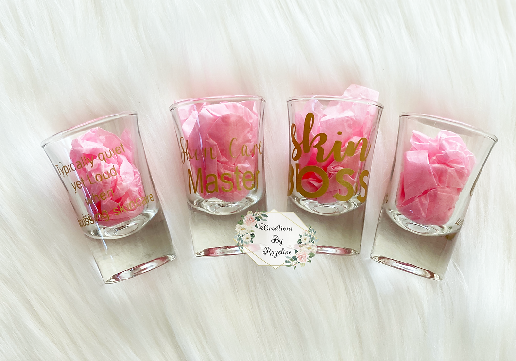 Personalized shot glass with Paddle Set