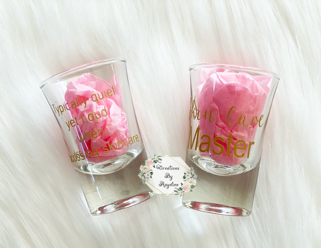 Personalized shot glass with Paddle Set